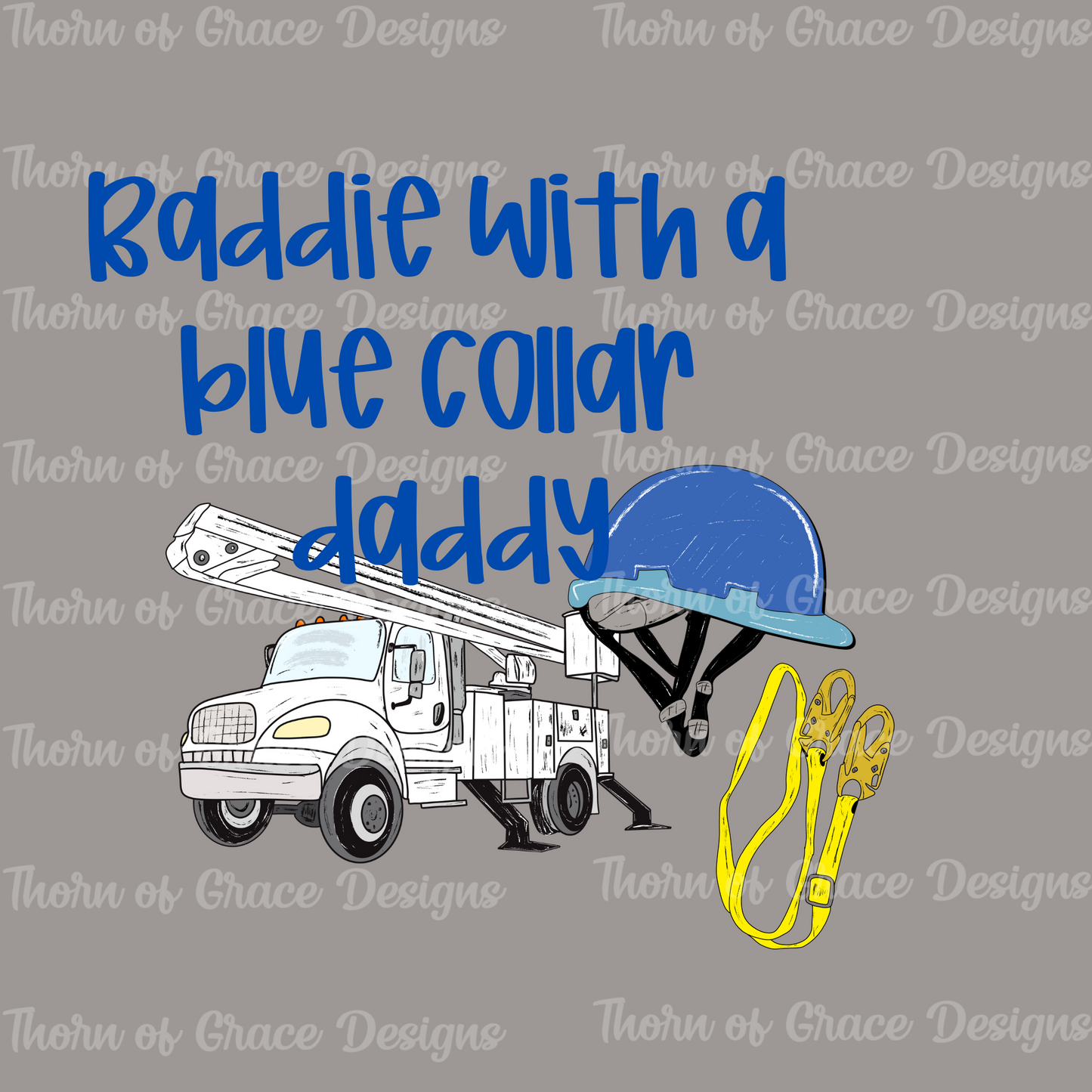 Baddie with a blue collar daddy