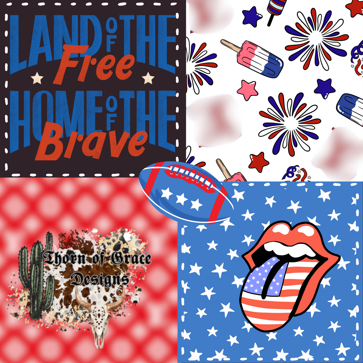 Boujee Patriotic Patchwork