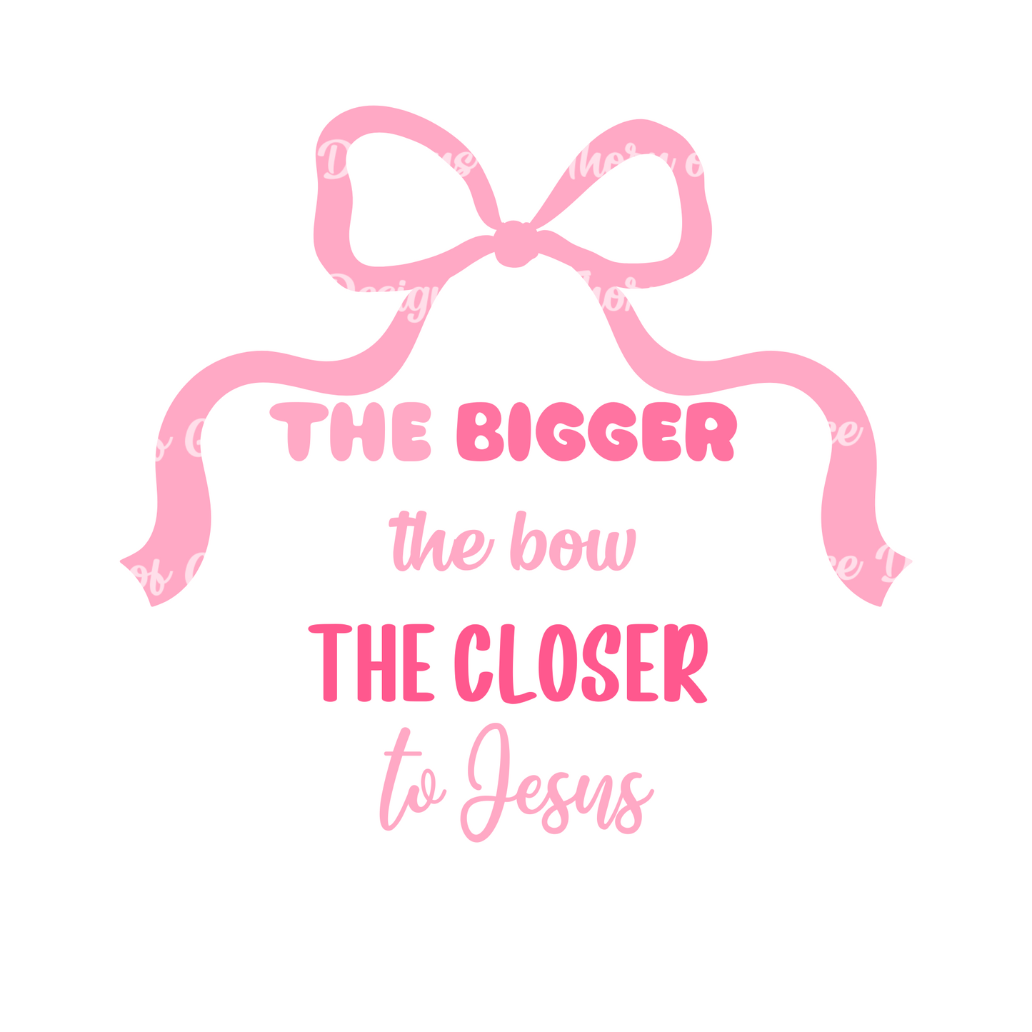 The bigger the bow