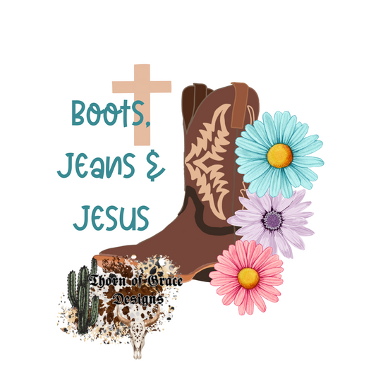 Boots , Jeans, Jesus