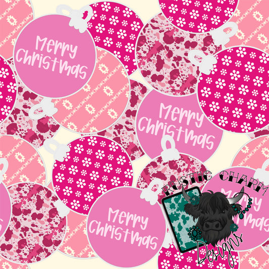 Pink Christmas Balls